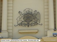 070 DSCN3109  Huemal i kondor z tarczÄ
 herbowÄ
 Chile i dewizÄ
  âRozumem albo siÅÄ
â.