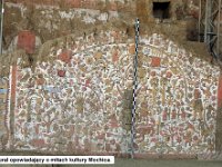 016 DSCN1669  Mural opowiadajÄ
cy o mitach kultury Mochica.