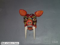 155 PB180162  Maski w hotelu w Cusco.