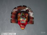 156 PB180164  Maski w hotelu w Cusco.